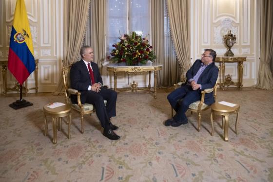 Reunión entre Iván Duque y Gustavo Petro Reunión entre Iván Duque y Gustavo Petro