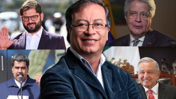 Las reacciones de los presidentes de la región tras el triunfo de Gustavo Petro Las reacciones de los presidentes de la región tras el triunfo de Gustavo Petro