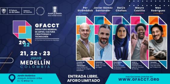 gran foro Mundial de Arte, Cultura, Creatividad y Tecnología se toma a Medellín gran foro Mundial de Arte, Cultura, Creatividad y Tecnología se toma a Medellín
