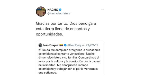 Nacionalidad de nacho