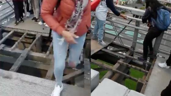 El grave problema de la destrucción de puentes peatonales en Bogotá El grave problema de la destrucción de puentes peatonales en Bogotá