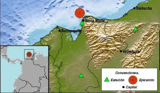 temblor mar caribe noticias Santa Marta Barranquilla