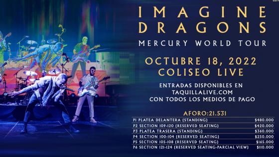 Boletas Imagine Dragons Bogotá 