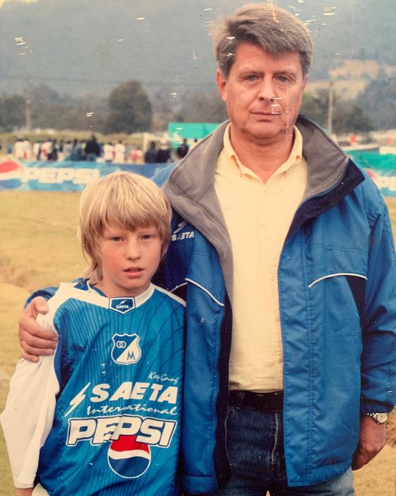 Foto de Andrés Llinás de niño