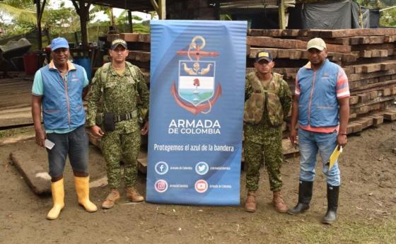 incautación madera Armada Nacional Litoral Pacífico