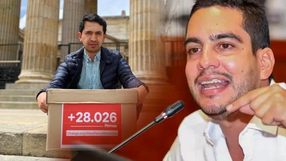 Álex Flórez, firmas renuncia