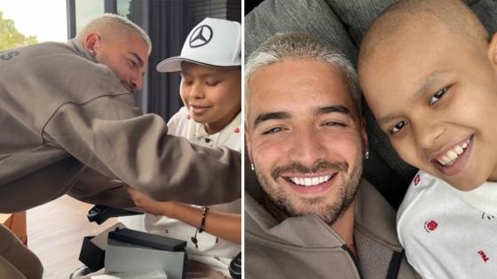 Maluma entregó casa a niño de Medellín