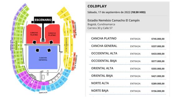 Concierto Coldplay Bogotá Concierto Coldplay Bogotá