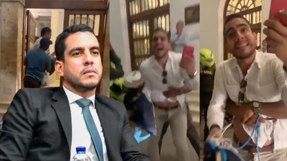 Alex Flórez agrede policías Alex Flórez agrede policías