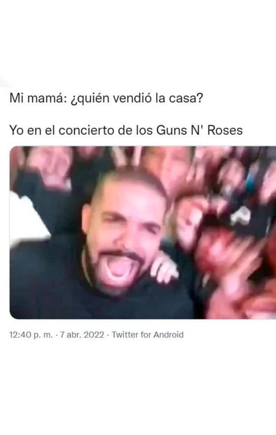Guns N' Roses Los memes que dejó el concierto de Guns N' Roses en Bogotá