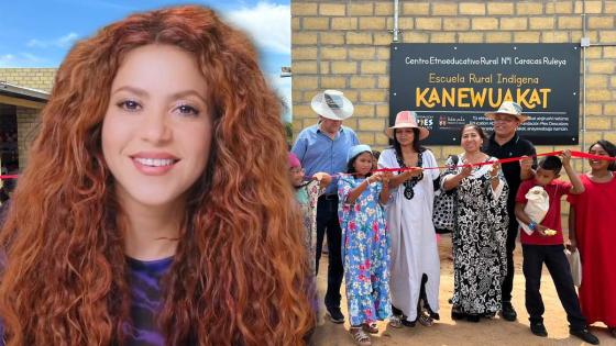 Shakira escuela guajira Shakira escuela guajira