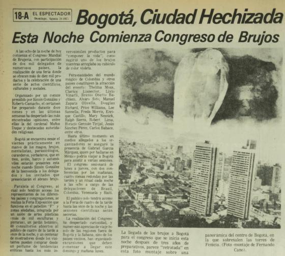 Congreso de Brujería en Bogotá 