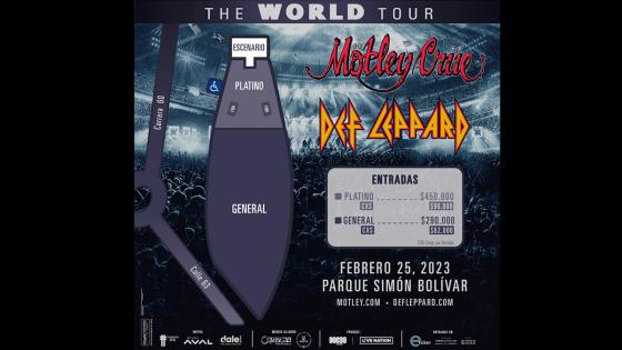 Boletas Mötley Crue y Def Leppard en Bogotá Boletas Mötley Crue y Def Leppard en Bogotá