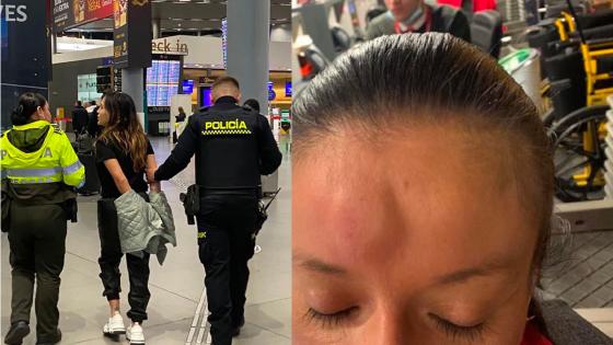 mujer golpeó trabajadora avianca mujer golpeó trabajadora avianca