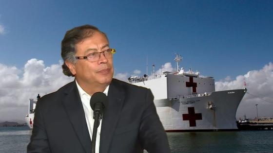 Petro agradece a Estados Unidos la misión humanitaria del barco hospital Petro agradece a Estados Unidos la misión humanitaria del barco hospital