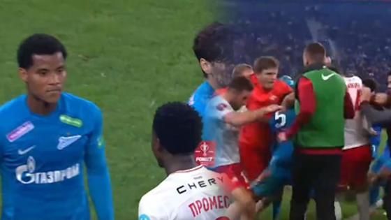 video Wilmar Barrios pelea Zenit Rusia