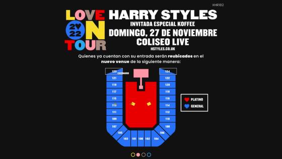 Ubicaciones concierto Harry Styles Coliseo Live Ubicaciones concierto Harry Styles Coliseo Live