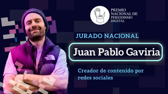 Juan Pablo Gaviria, Jurado Nacional PNPD