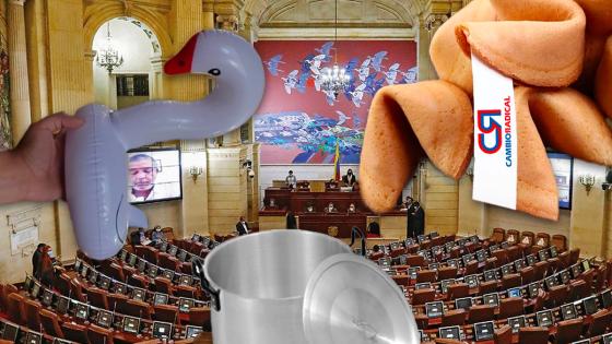 Protestas curiosas en el Congreso 