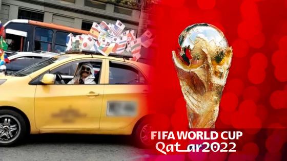 taxi mundial disfraz Catarí arabe banderas noticias Colombia Medellín taxi mundial disfraz Catarí arabe banderas noticias Colombia Medellín