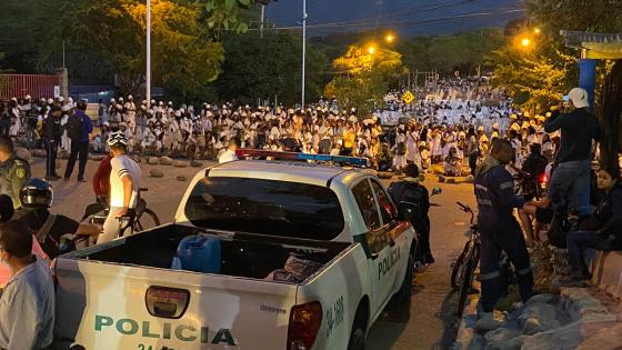 Protesta indígenas arhuacos en Valledupar 