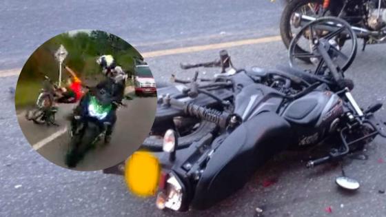 motociclista arrolla a ciclista