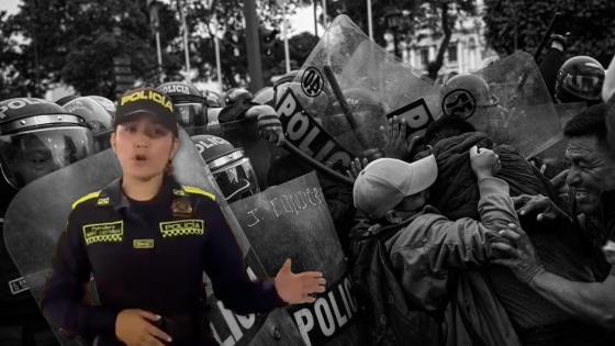 Policía de Colombia apoya a la Policía peruana Patrullera colombiana causa revuelo por apoyar a la Policía de Perú
