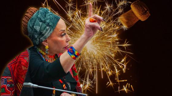 Piedad Córdoba fiesta fin de año Piedad Córdoba fiesta fin de año