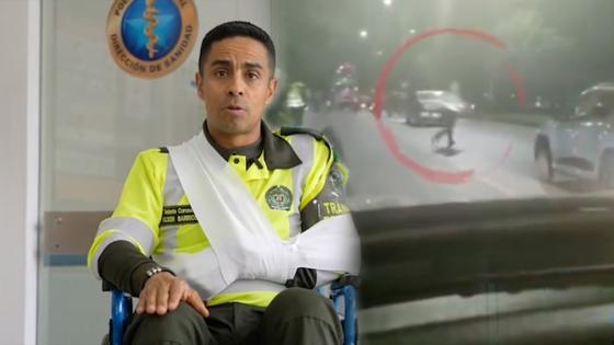 Policía lesionado Policía lesionado