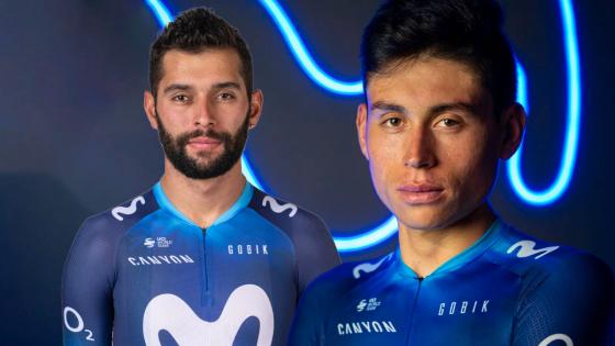 Fernando Gaviria y Einer Rubio líderes del Movistar para Tour de UAE