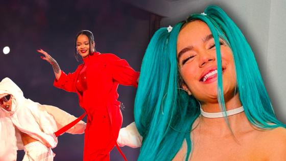 Karol G ha asistido a importantes eventos deportivos Karol G y Rihanna se encuentran en el Super Bowl