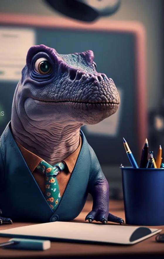 Tendencia: Así se ven los dinosaurios en diferentes profesiones