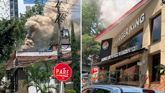 Incendio Burger King Medellín Incendio Burger King Medellín