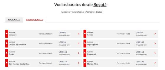 Avianca descuentos