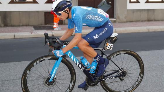 Einer Rubio celebró su primera victoria con el Movistar Team Colombiano Einer Rubio ganó tercera etapa del Tour de UAE