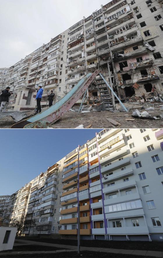 Guerra en Ucrania: El antes y el después de sus ciudades Guerra en Ucrania: El antes y el después de sus ciudades