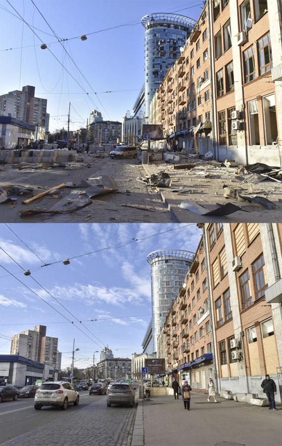 Guerra en Ucrania: El antes y el después de sus ciudades Guerra en Ucrania: El antes y el después de sus ciudades