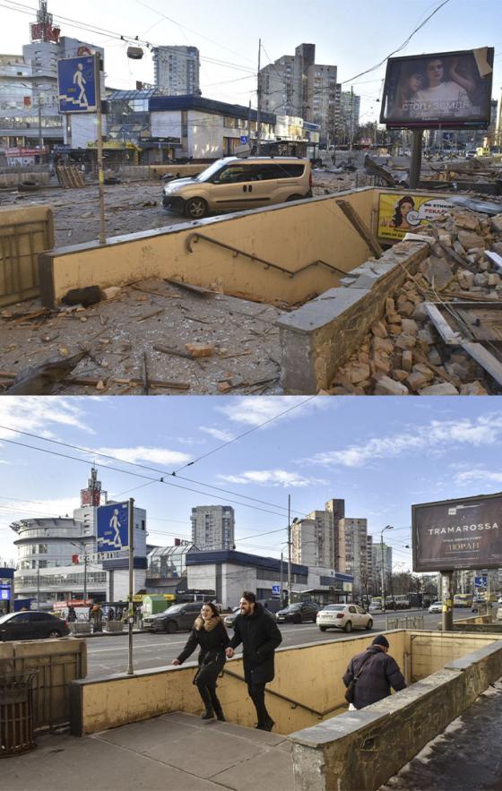 Guerra en Ucrania: El antes y el después de sus ciudades Guerra en Ucrania: El antes y el después de sus ciudades