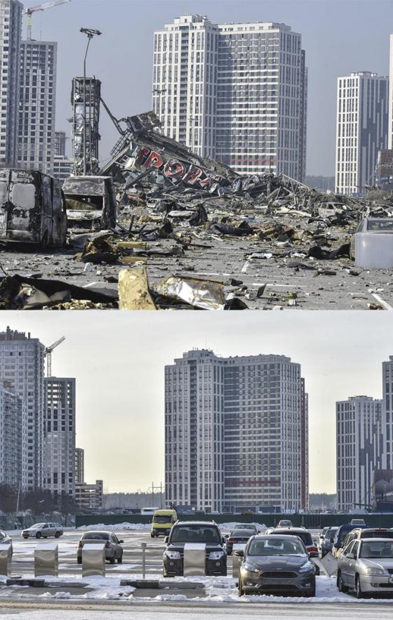Guerra en Ucrania: El antes y el después de sus ciudades Guerra en Ucrania: El antes y el después de sus ciudades