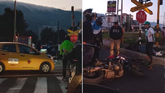 Accidente en la calle 153 con 9na Accidente en la calle 153 con 9na