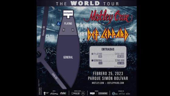 Boletas Mötley Crue y Def Leppard en Bogotá Boletas Mötley Crue y Def Leppard en Bogotá
