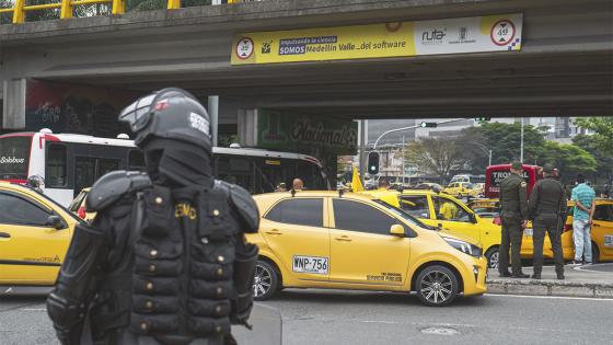 Paro de taxistas: así se desarrolló la jornada en Medellín