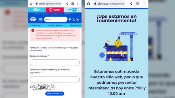 Locura por Alpilitro desata caída de la página web En el lanzamiento de Alpilitro: Alpina reporta caída de su página web