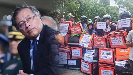 Marchas de Rappi: Petro critica su postura contra la reforma laboral Marchas de Rappi: Petro critica su postura contra la reforma laboral
