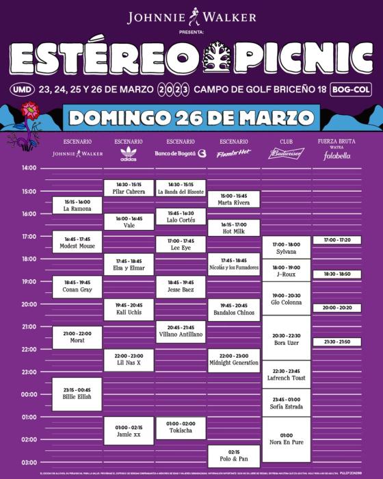 FEP 2023: Esta es la programación de su último día domingo 26 de marzo FEP 2023: Esta es la programación de su último día domingo 26 de marzo