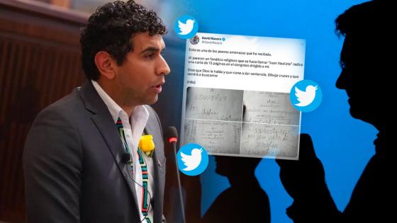 David Racero recibe carta amenazante de "fanático religioso"