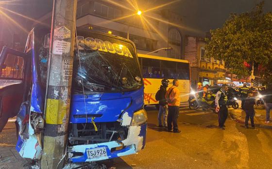 choque de buses en Medellín choque de buses en Medellín