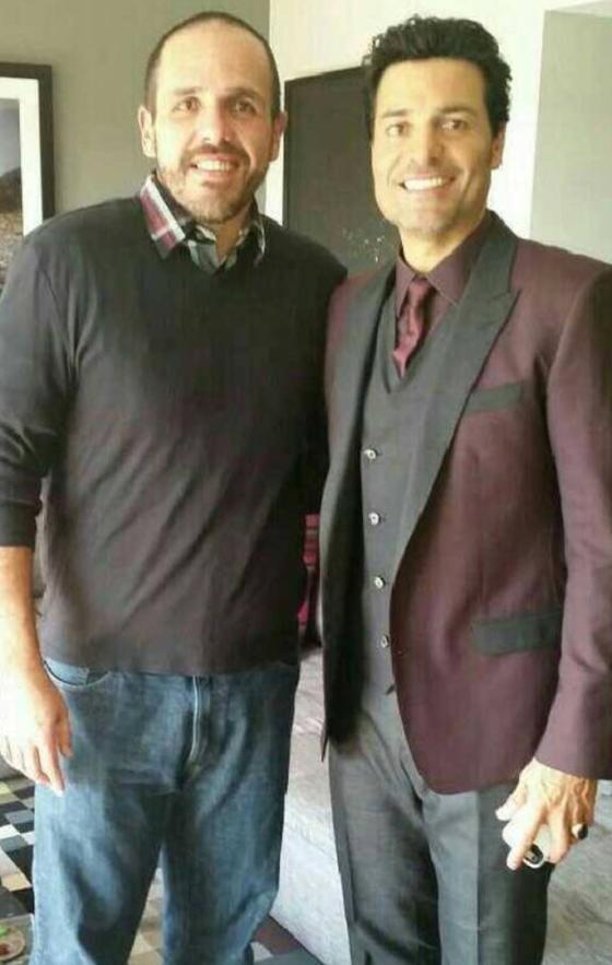 Chayanne y algunos de los integrantes de su familia Chayanne y algunos de los integrantes de su familia