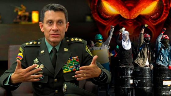 Director de la Policía Henry Sanabria asegura haber visto al diablo en el paro nacional Director de la Policía Henry Sanabria asegura haber visto al diablo en el paro nacional