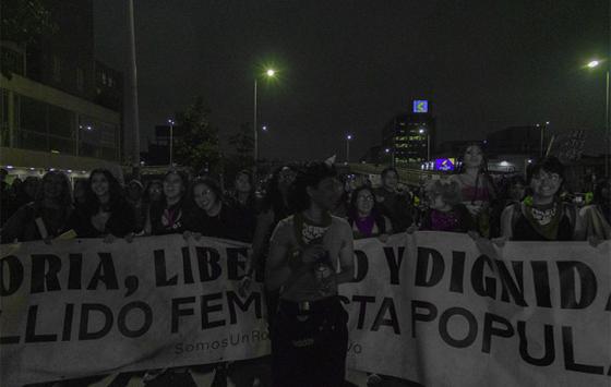 Las marchas del 8M en Bogotá en imágenes
